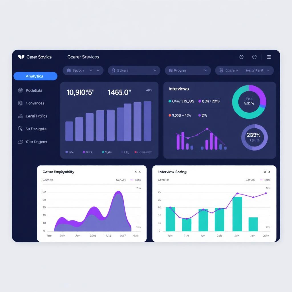 Dashboard de career services con analítica por cohorte